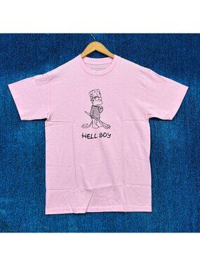 Lil Peep Superr Radical Hellboy Rap Pink T-Shirt Size Medium